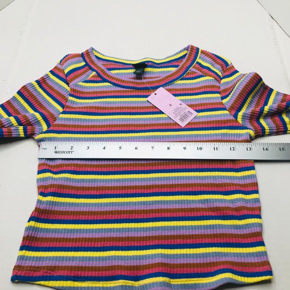 Lot of 2 Shirts Wild Fable Women's Small Long Sleeve Tee Shirts Blue Multicolor - Picture 9 of 16